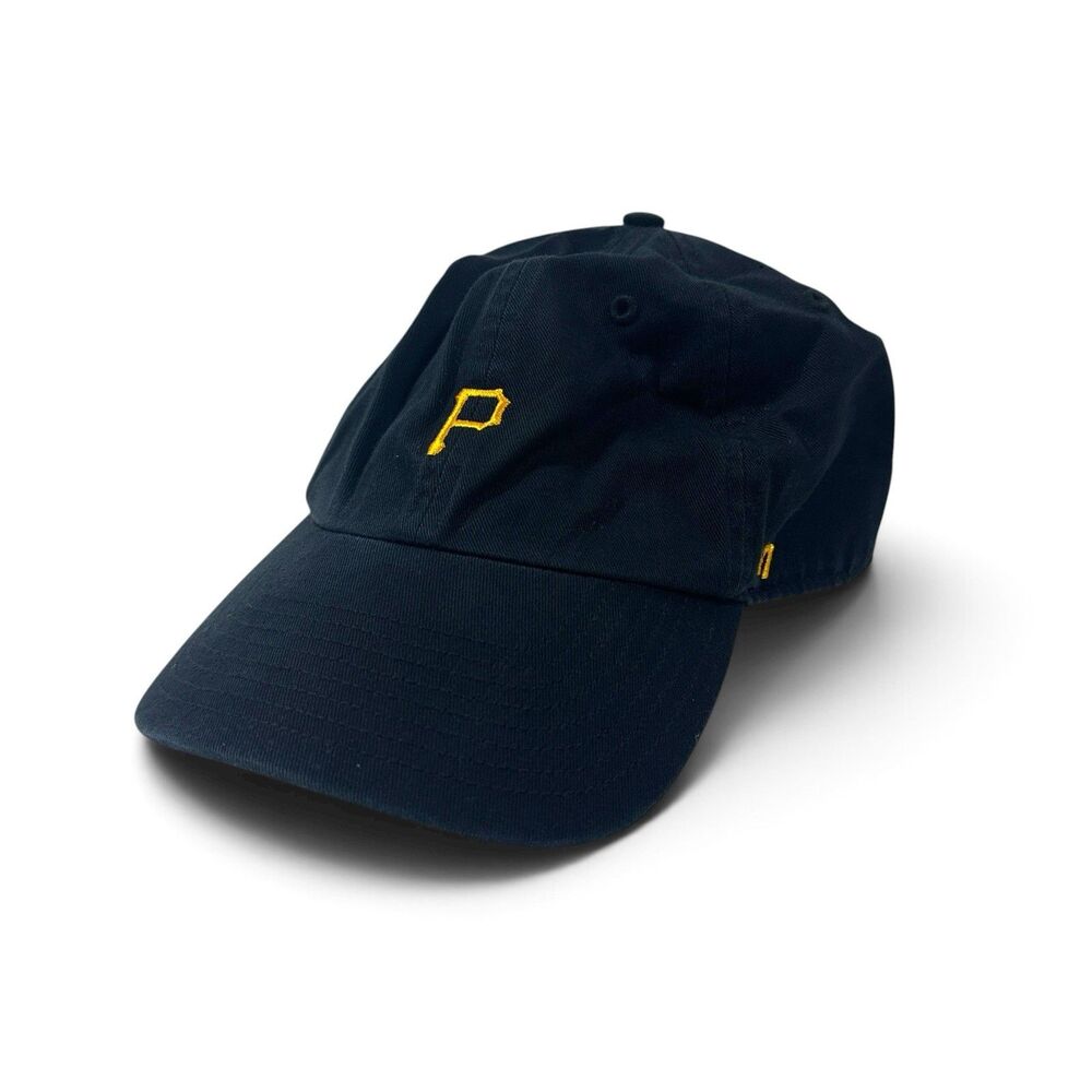 47 Brand Pittsburgh Pirates MINI Logo MLB Clean Up Black & Gold Strapback Cap